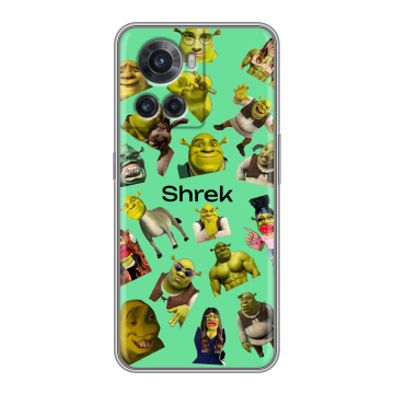 Силиконовый чехол на OnePlus 10R с принтом Шрек Shrek Силиконовый чехол на OnePlus 10R с принтом Шрек Shrek