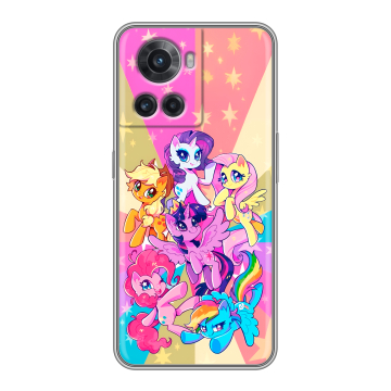 Силиконовый чехол на OnePlus 10R с принтом My little pony Дружба чудо Силиконовый чехол на OnePlus 10R с принтом My little pony Дружба чудо