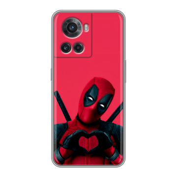 Силиконовый чехол на OnePlus 10R с принтом Дедпул Deadpool