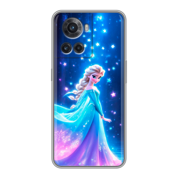 Силиконовый чехол на OnePlus 10R с принтом Холодное сердце Frozen Силиконовый чехол на OnePlus 10R с принтом Холодное сердце Frozen