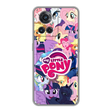 Силиконовый чехол на OnePlus 10R с принтом My little pony Дружба чудо Силиконовый чехол на OnePlus 10R с принтом My little pony Дружба чудо