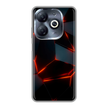 Силиконовый чехол на Infinix Smart 8 HD с принтом Яркие абстракции
