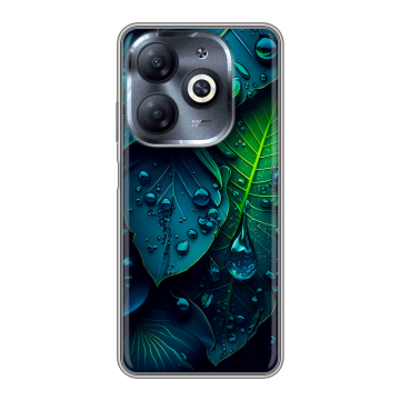 Силиконовый чехол на Infinix Smart 8 HD с принтом Листья Силиконовый чехол на Infinix Smart 8 HD с принтом Листья