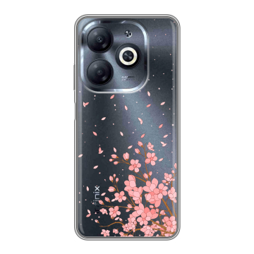Силиконовый чехол на Infinix Smart 8 HD с принтом Ветка сакуры