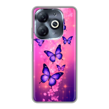 Силиконовый чехол на Infinix Smart 8 HD с принтом Бабочки