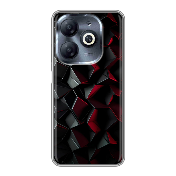 Силиконовый чехол на Infinix Smart 8 HD с принтом Абстракция