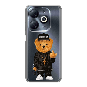 Силиконовый чехол на Infinix Smart 8 HD с принтом Мишка