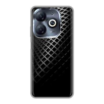 Силиконовый чехол на Infinix Smart 8 HD с принтом Текстура металла