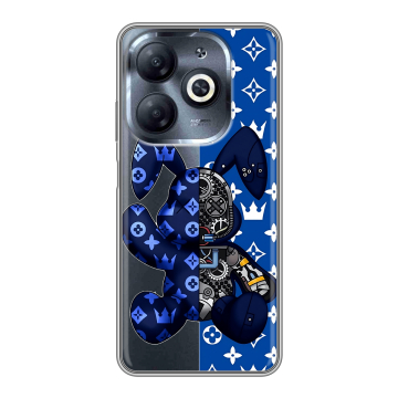 Силиконовый чехол на Infinix Smart 8 HD с принтом Луи робот