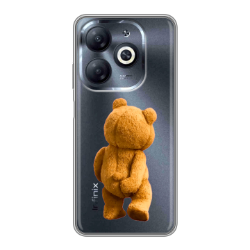 Силиконовый чехол на Infinix Smart 8 HD с принтом Медведь