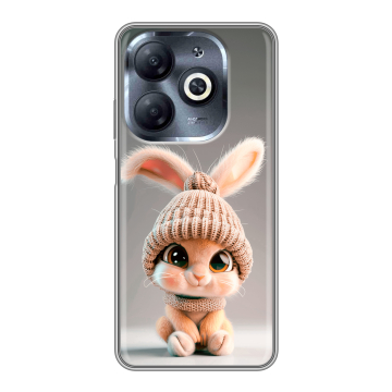 Силиконовый чехол на Infinix Smart 8 HD с принтом Кролик Силиконовый чехол на Infinix Smart 8 HD с принтом Кролик