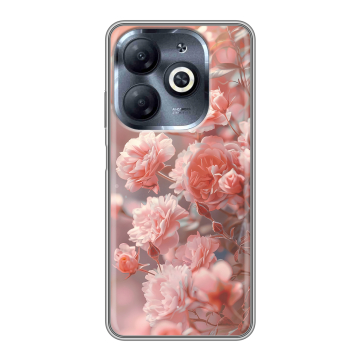 Силиконовый чехол на Infinix Smart 8 HD с принтом Розовые розы