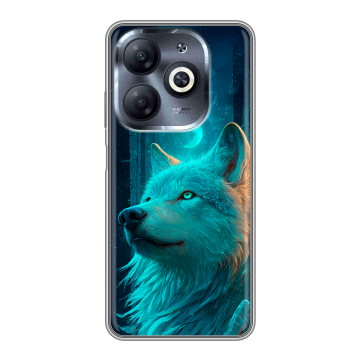 Силиконовый чехол на Infinix Smart 8 HD с принтом бабочки саккура
