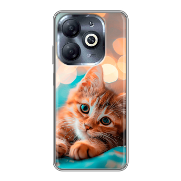 Силиконовый чехол на Infinix Smart 8 HD с принтом котик