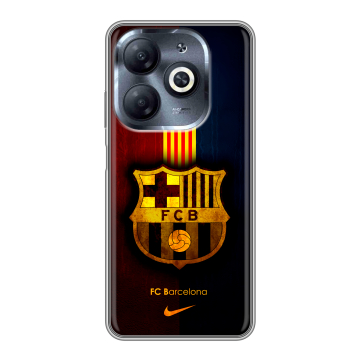 Силиконовый чехол на Infinix Smart 8 HD с принтом Барселона Barcelona