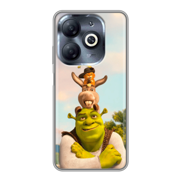Силиконовый чехол на Infinix Smart 8 HD с принтом Шрек Shrek