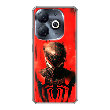 Силиконовый чехол на Infinix Smart 8 HD с принтом человек паук spiderman