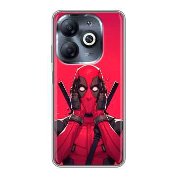 Силиконовый чехол на Infinix Smart 8 HD с принтом Дедпул Deadpool