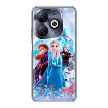 Силиконовый чехол на Infinix Smart 8 HD с принтом Холодное сердце Frozen