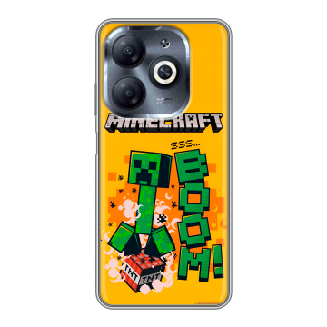 Силиконовый чехол на Infinix Smart 8 HD с принтом Майнкрафт Minecraft