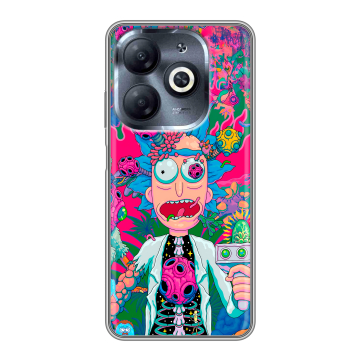 Силиконовый чехол на Infinix Smart 8 HD с принтом Рик и Морти Rick Morty