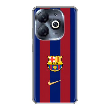 Силиконовый чехол на Infinix Smart 8 HD с принтом Барселона Barcelona
