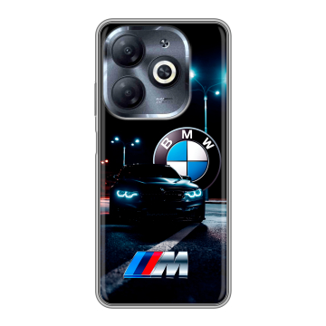 Силиконовый чехол на Infinix Smart 8 HD с принтом БМВ BMW Силиконовый чехол на Infinix Smart 8 HD с принтом БМВ BMW