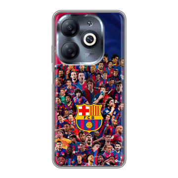 Силиконовый чехол на Infinix Smart 8 HD с принтом Барселона Barcelona