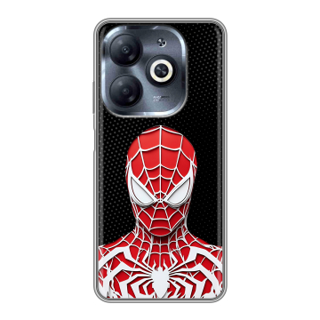 Силиконовый чехол на Infinix Smart 8 HD с принтом человек паук spiderman