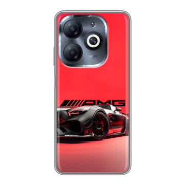 Силиконовый чехол на Infinix Smart 8 HD с принтом Мерседес Mercedes AMG
