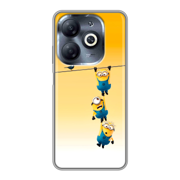 Силиконовый чехол на Infinix Smart 8 HD с принтом Миньоны