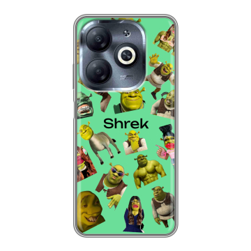 Силиконовый чехол на Infinix Smart 8 HD с принтом Шрек Shrek