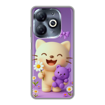 Силиконовый чехол на Infinix Smart 8 HD с принтом для девочек