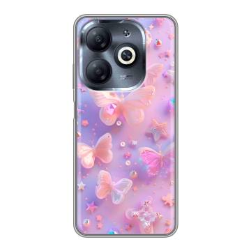Силиконовый чехол на Infinix Smart 8 HD с принтом Бабочки