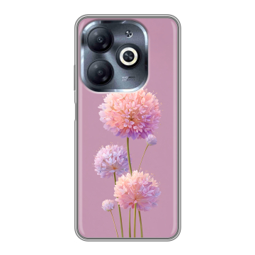Силиконовый чехол на Infinix Smart 8 HD с принтом Цветы