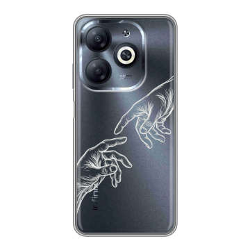 Силиконовый чехол на Infinix Smart 8 HD с принтом Сотворение мира