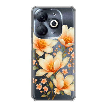 Силиконовый чехол на Infinix Smart 8 HD с принтом Цветы