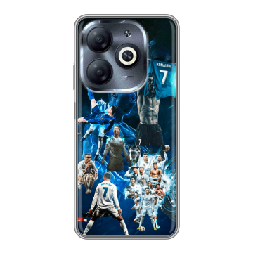 Силиконовый чехол на Infinix Smart 8 HD с принтом Реал Роналдо Силиконовый чехол на Infinix Smart 8 HD с принтом Реал Роналдо