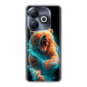 Силиконовый чехол на Infinix Smart 8 HD с принтом Медведь