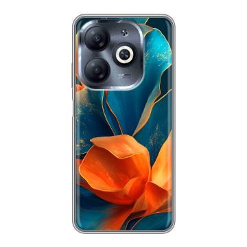 Силиконовый чехол на Infinix Smart 8 HD с принтом Цветы
