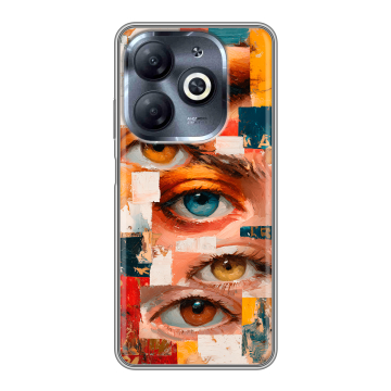 Силиконовый чехол на Infinix Smart 8 HD с принтом Модный принт