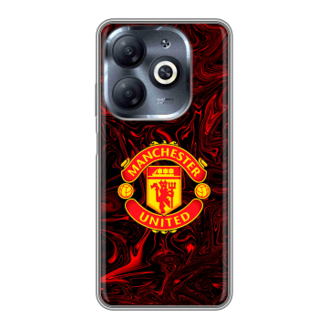 Силиконовый чехол на Infinix Smart 8 HD с принтом Manchester United