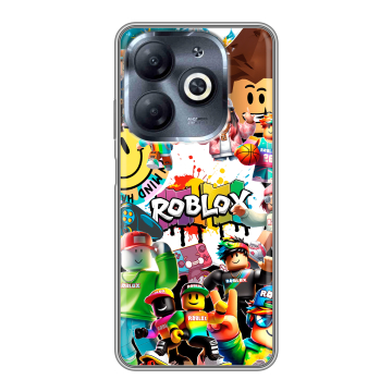 Силиконовый чехол на Infinix Smart 8 HD с принтом Roblox Роблокс Силиконовый чехол на Infinix Smart 8 HD с принтом Roblox Роблокс