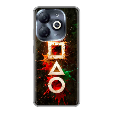 Силиконовый чехол на Infinix Smart 8 HD с принтом Squid Game Игра кальмара