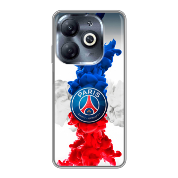 Силиконовый чехол на Infinix Smart 8 HD с принтом PSG ПСЖ