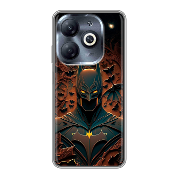 Силиконовый чехол на Infinix Smart 8 HD с принтом Batman Бэтмен