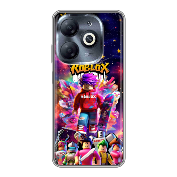 Силиконовый чехол на Infinix Smart 8 HD с принтом Roblox Роблокс Силиконовый чехол на Infinix Smart 8 HD с принтом Roblox Роблокс