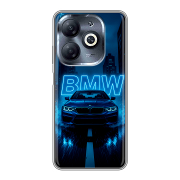 Силиконовый чехол на Infinix Smart 8 HD с принтом BMW БМВ