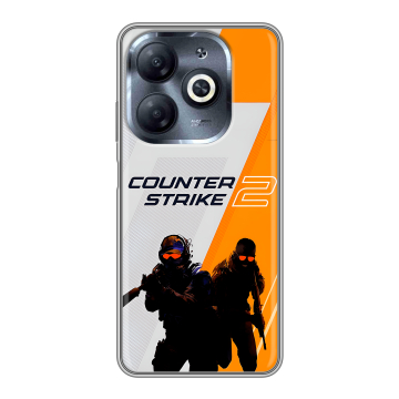 Силиконовый чехол на Infinix Smart 8 HD с принтом Counter Strike