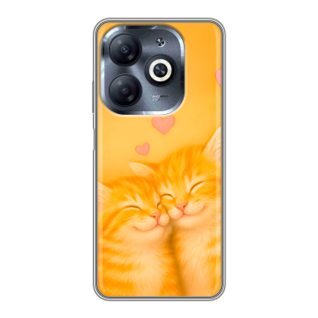 Силиконовый чехол на Infinix Smart 8 HD с принтом Милые котята